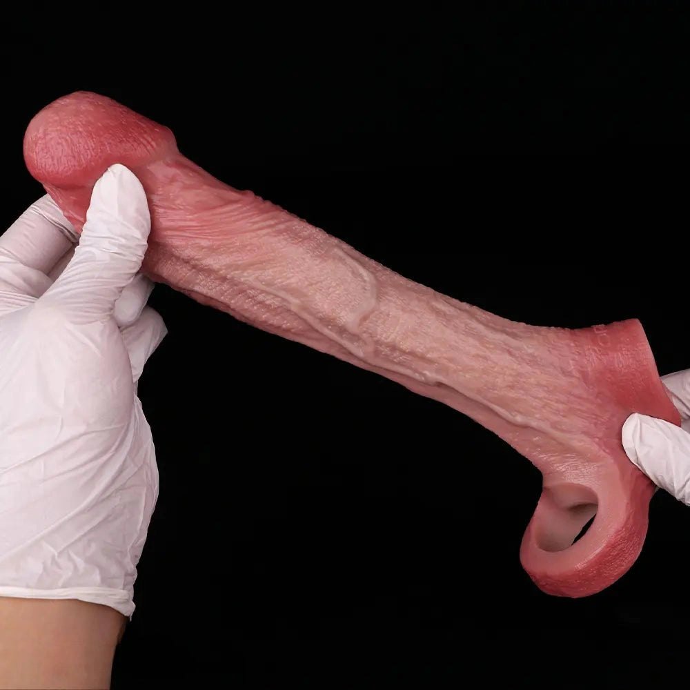 Hollow Silicone Sleeve Dildo 6.65 in - Realistic Dildo