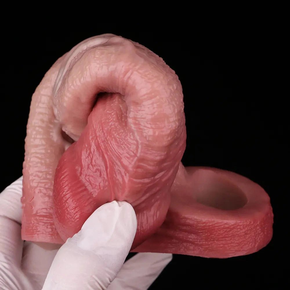 Hollow Silicone Sleeve Dildo 6.65 in - Realistic Dildo
