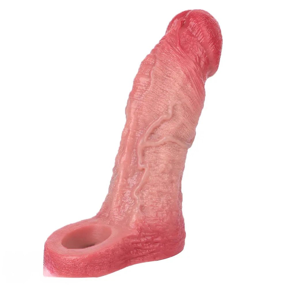 Hollow Silicone Sleeve Dildo 6.65 in - Realistic Dildo