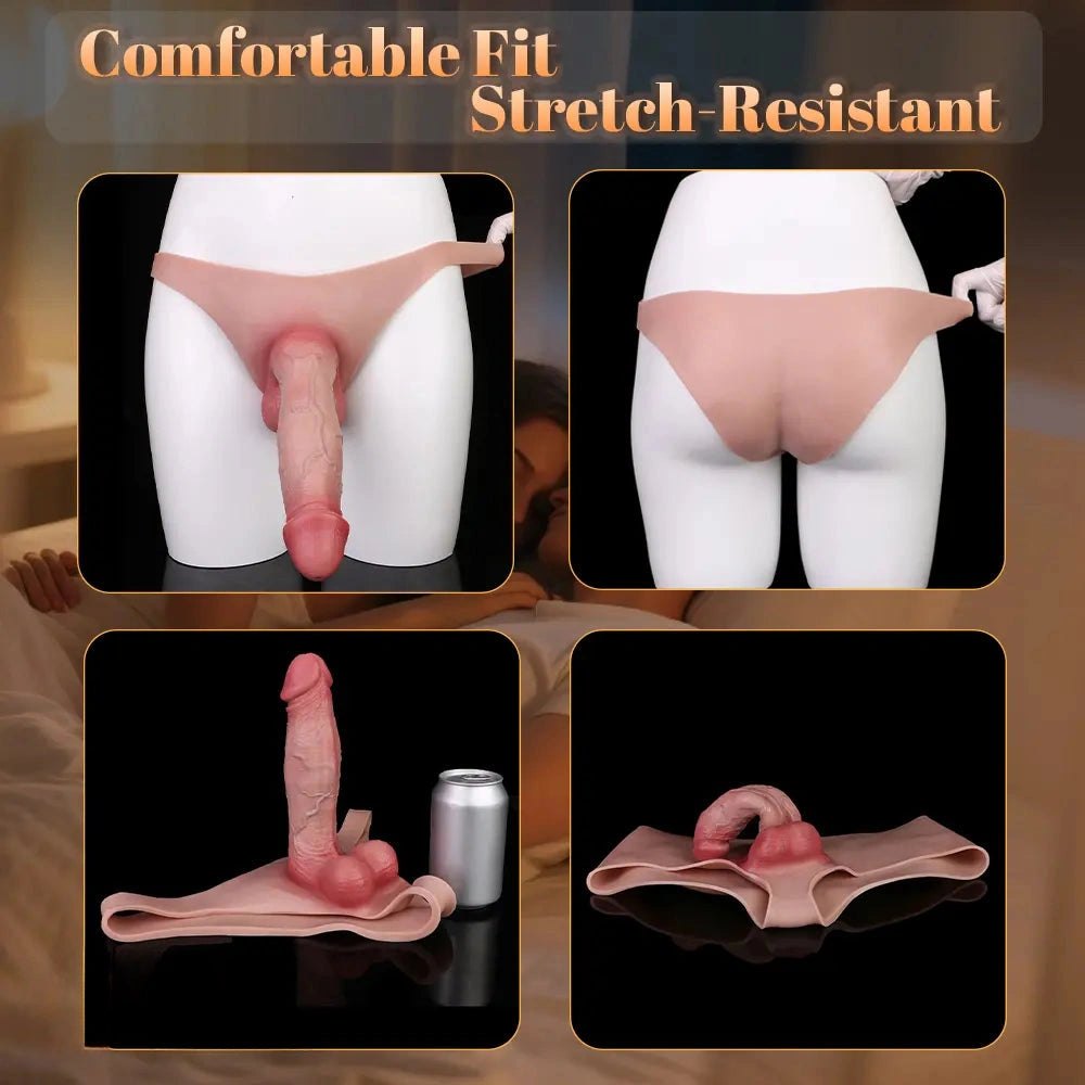 Hollow Sleeve Wearable Strap Dildo - Double-Ended Strap-On Dildo