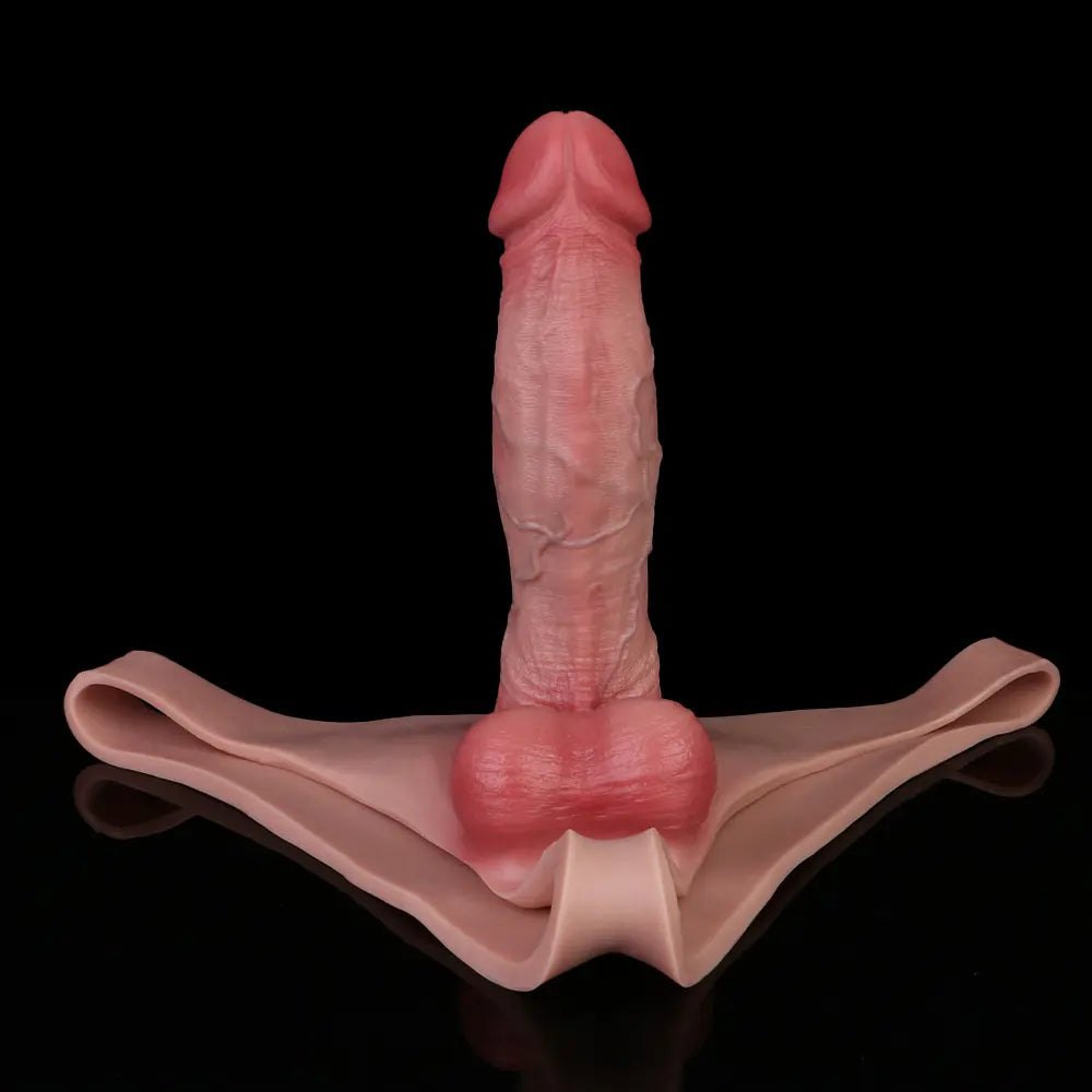 Hollow Sleeve Wearable Strap Dildo - Double-Ended Strap-On Dildo