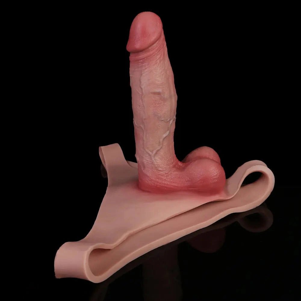 Hollow Sleeve Wearable Strap Dildo - Double-Ended Strap-On Dildo