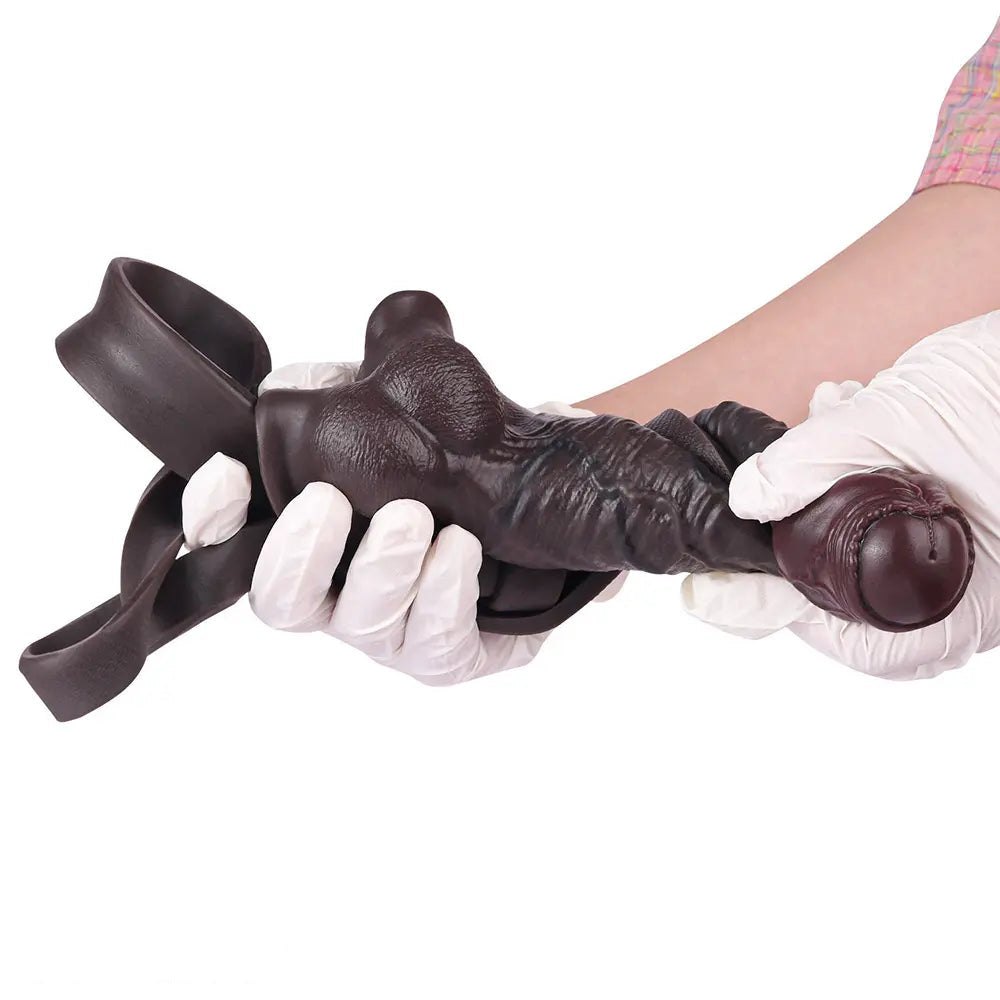 Hollow Strap-On Dildo 7.44in - Wearable Panty Strap On