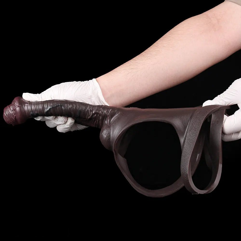Hollow Strap-On Dildo 7.44in - Wearable Panty Strap On
