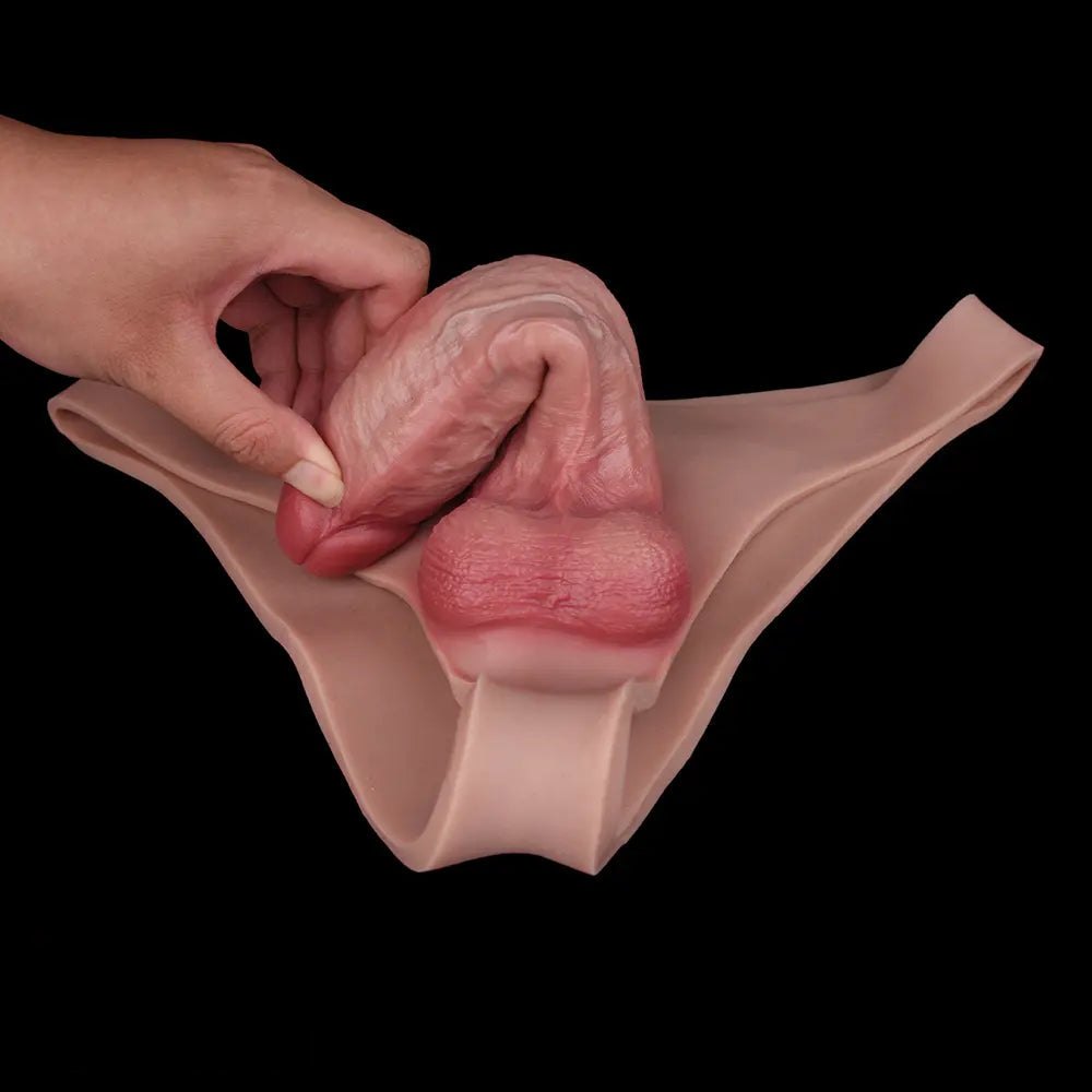 Hollow Strap-On Dildo 7.5 in - Wearable Strap-On Harness