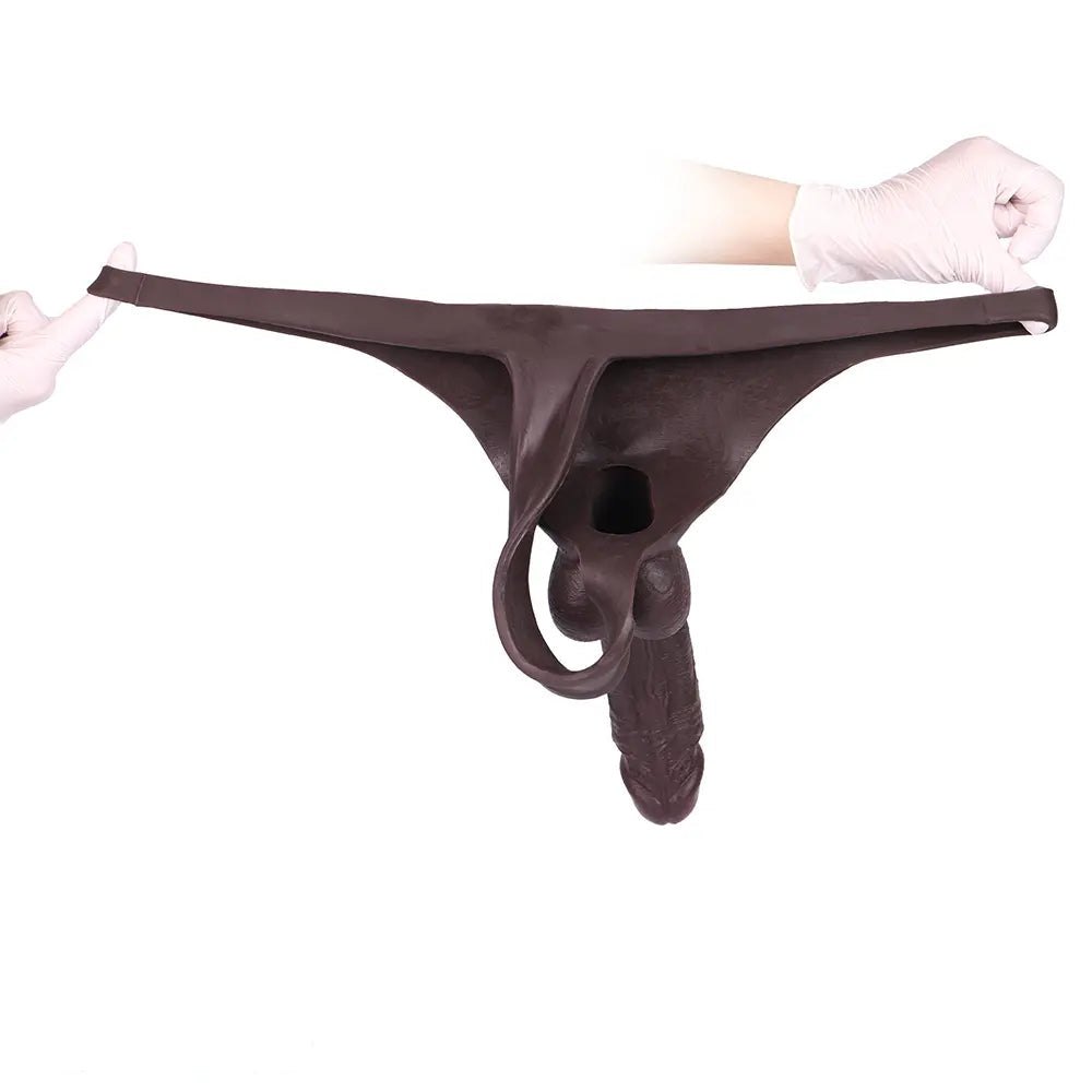 Hollow Strap-On Panty Dildo - Realistic Strap-On Harness