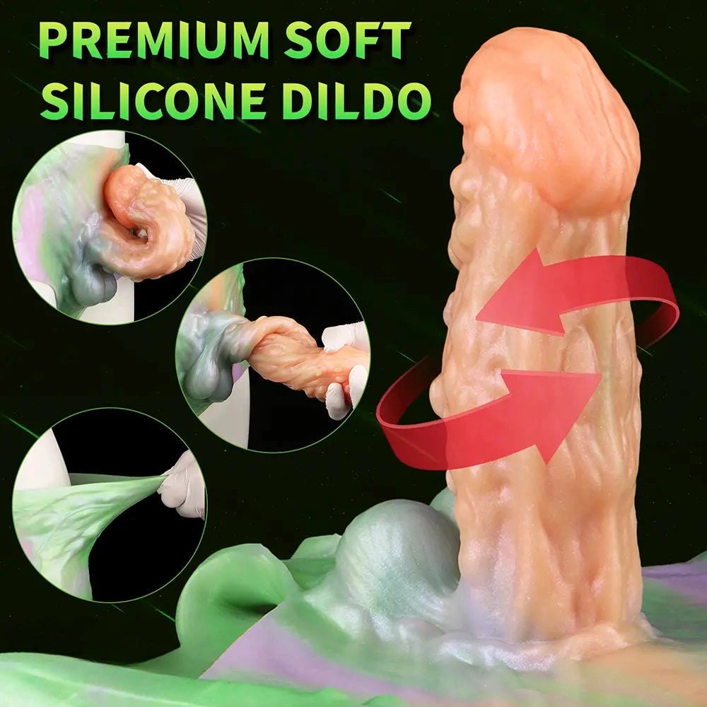 Hollow Strap-On Dildo 7.67 in - Silicone Strap On Harness