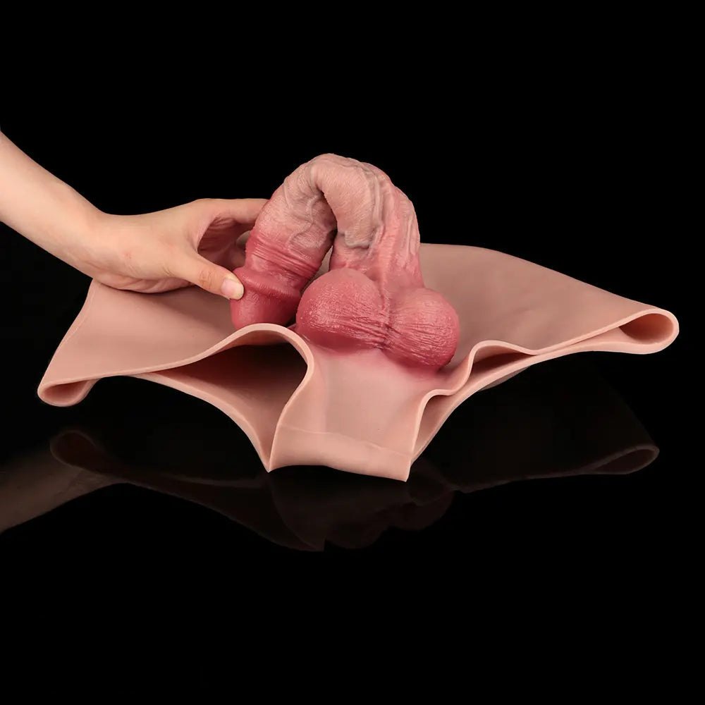 Hollow Thick Silicone Dildo Sleeve - Large Thick Dildo