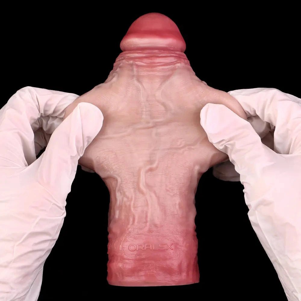 Hollow Veined Realistic Dildo Sleeve - Silicone Cock Sleeve