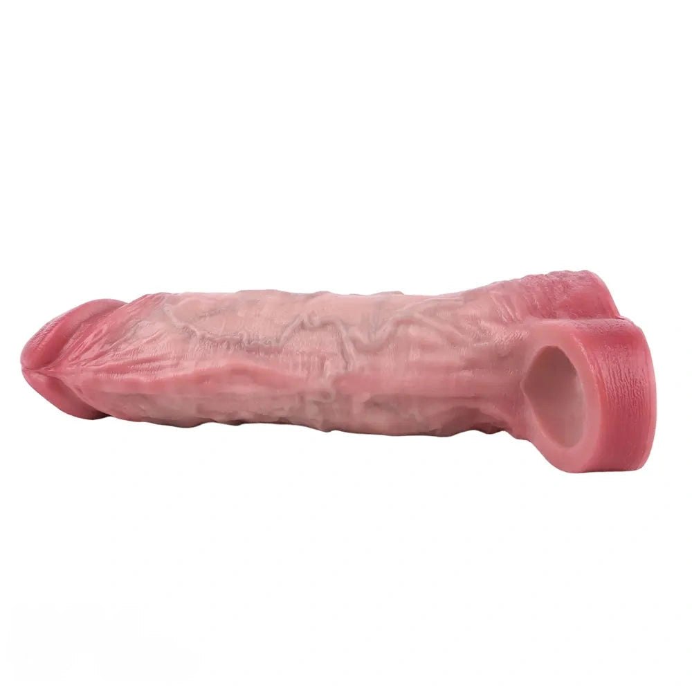 Hollow Veined Realistic Dildo Sleeve - Silicone Cock Sleeve