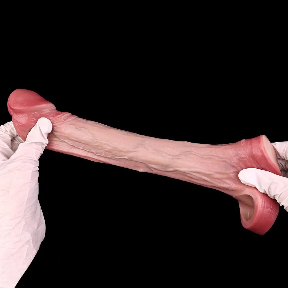 Hollow Veined Realistic Dildo Sleeve - Silicone Cock Sleeve