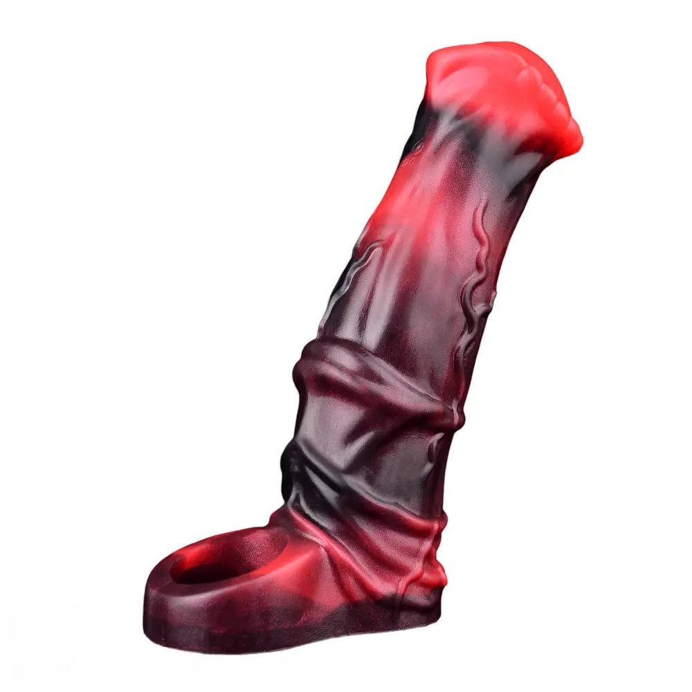 Hollow Vibrating Dildo Sleeve - Vibrating Thrusting Dildo