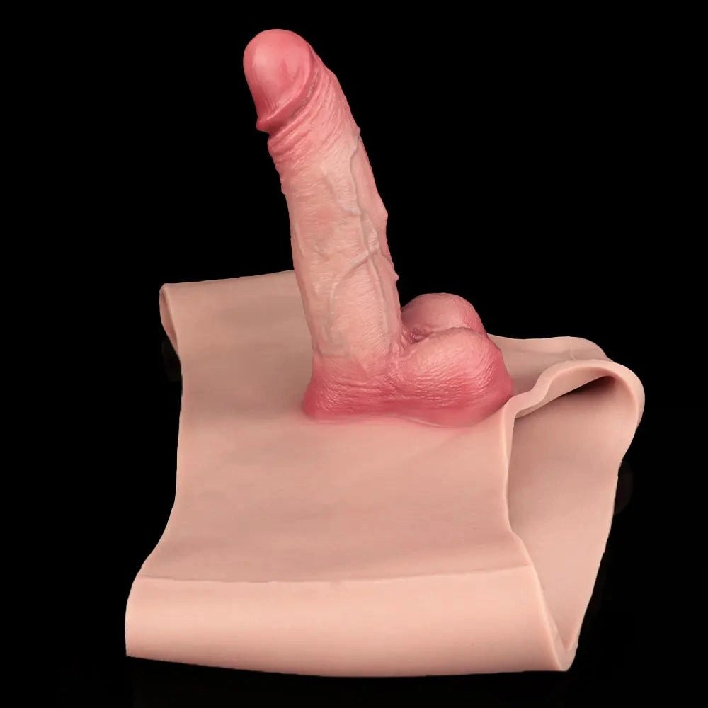 Hollow Strap Dildo Sleeve 6.77 in - Realistic Wearable Dildo