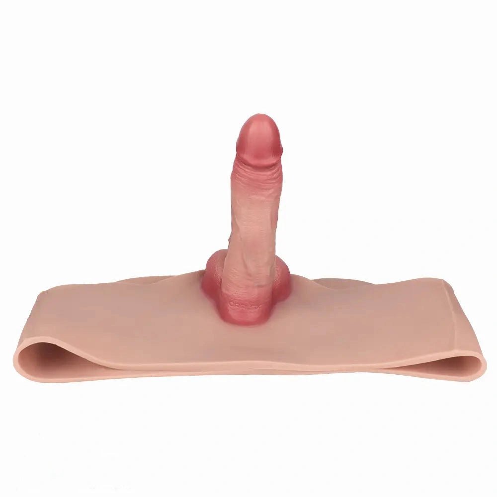 Hollow Strap Dildo Sleeve 6.77 in - Realistic Wearable Dildo