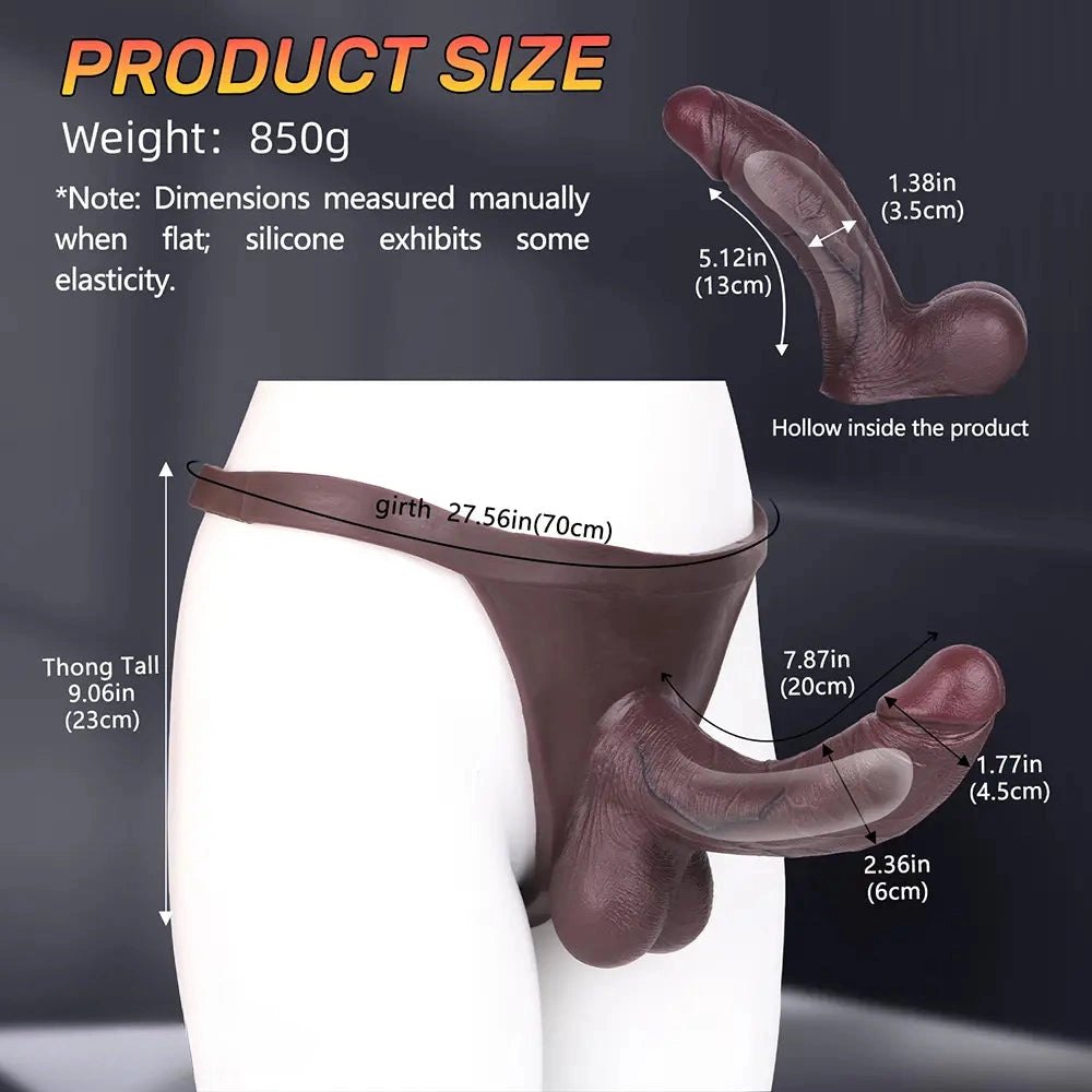 Hollow Wearable Strap-On - Silicone Strap-On Dildo
