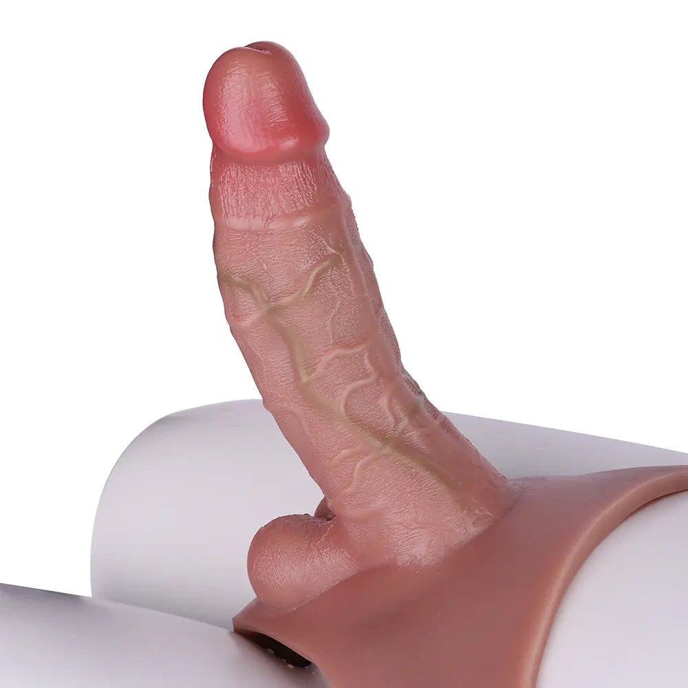 Hollow Strap-On Dildo Sleeve - Wearable Realistic Dildo