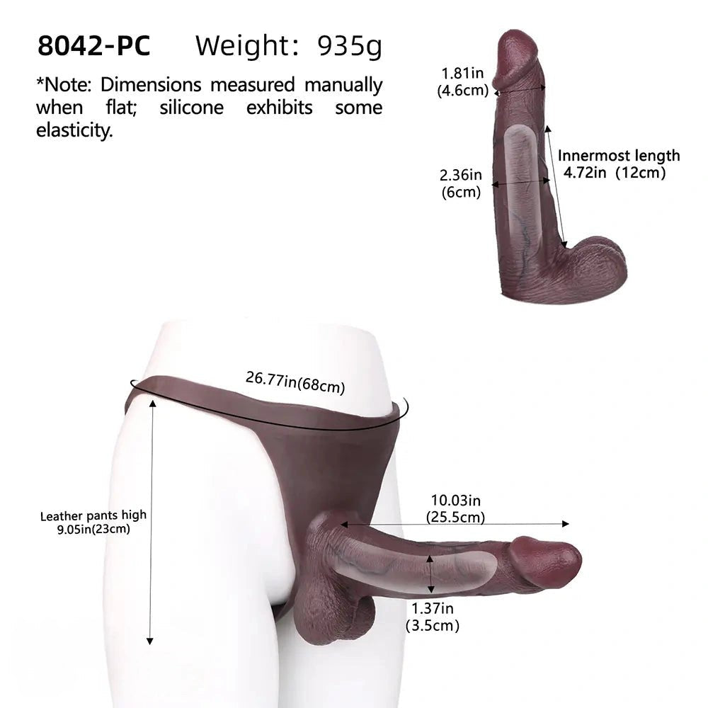 Hollow Wearable Strap-On - Silicone Strap-On Dildo