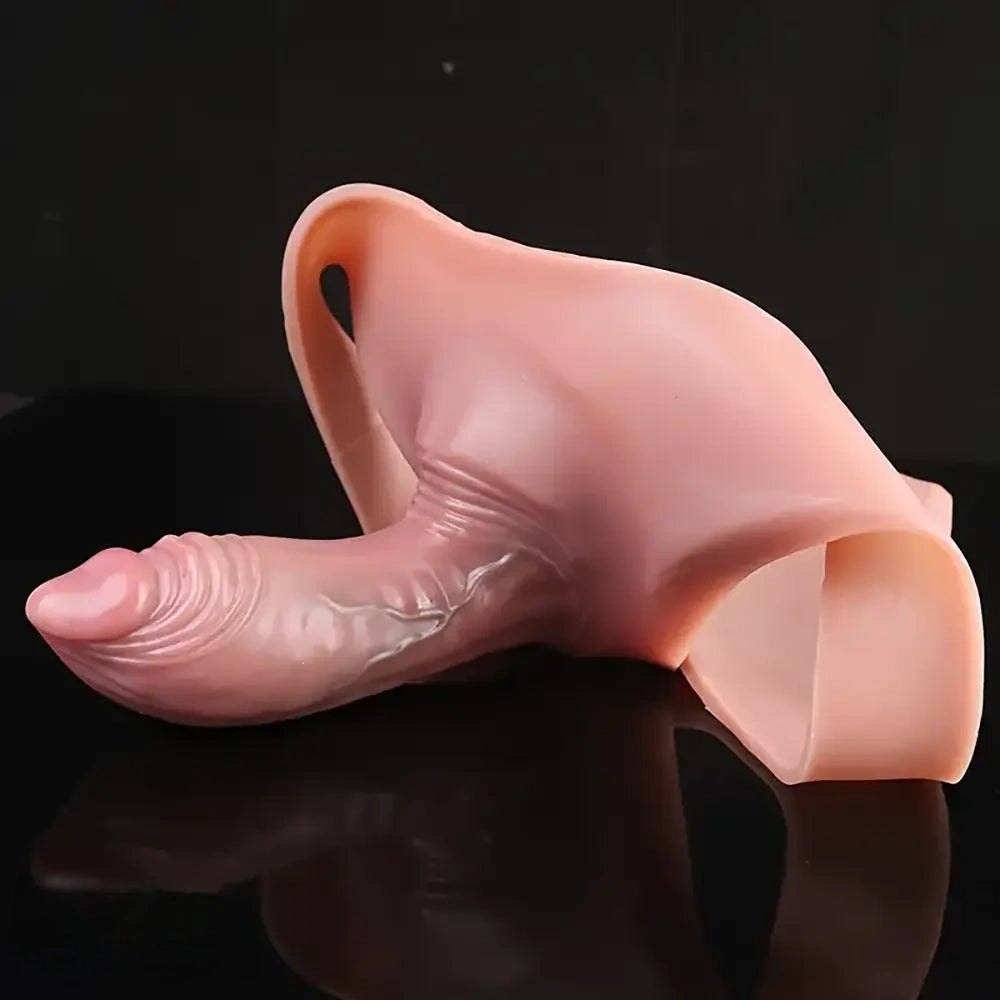 Hollow Wearable Strap-On 6 in - Silicone Panty Harness Dildo