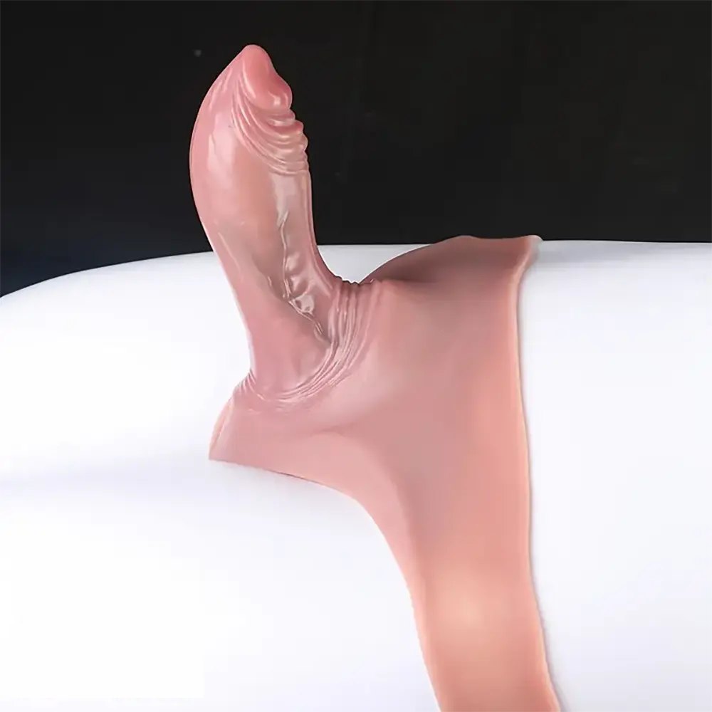 Hollow Wearable Strap-On 6 in - Silicone Panty Harness Dildo