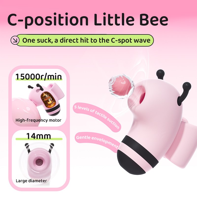 Honey Bee Sucker & G-Spot Wand Duo - Clit Sucker Set
