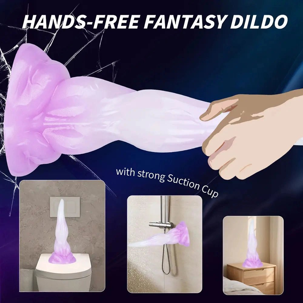Horn Tentacle Suction Dildo - Fantasy Dragon Dildo