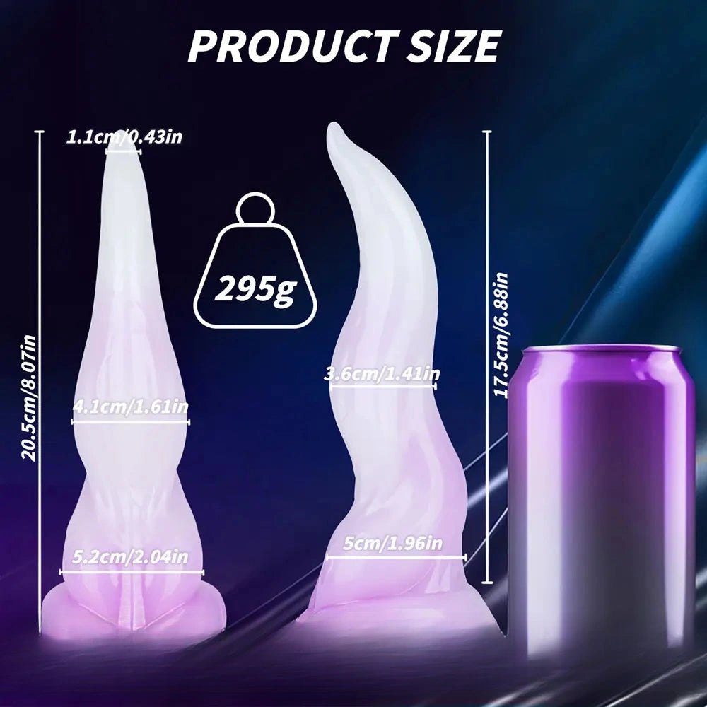 Horn Tentacle Suction Dildo - Fantasy Dragon Dildo