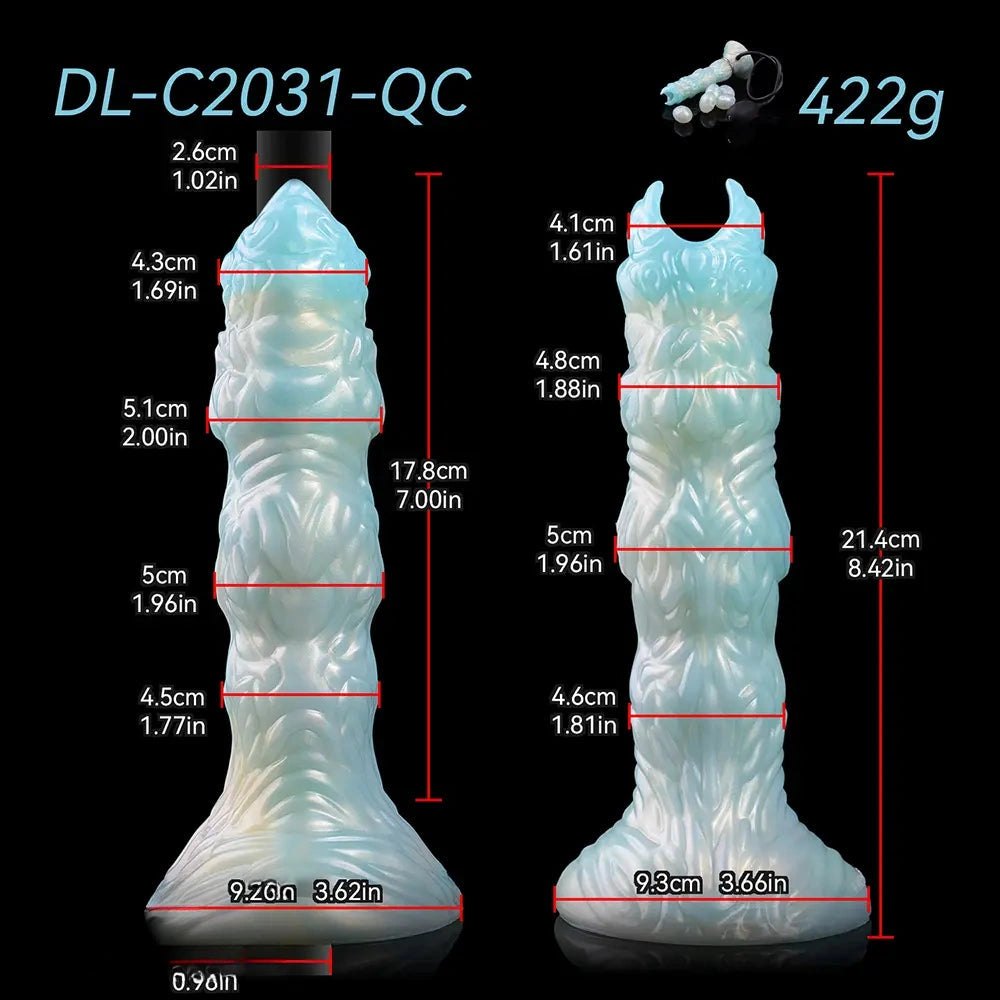 Horned Tentacle Fantasy Dildo - Silicone Monster Dildo