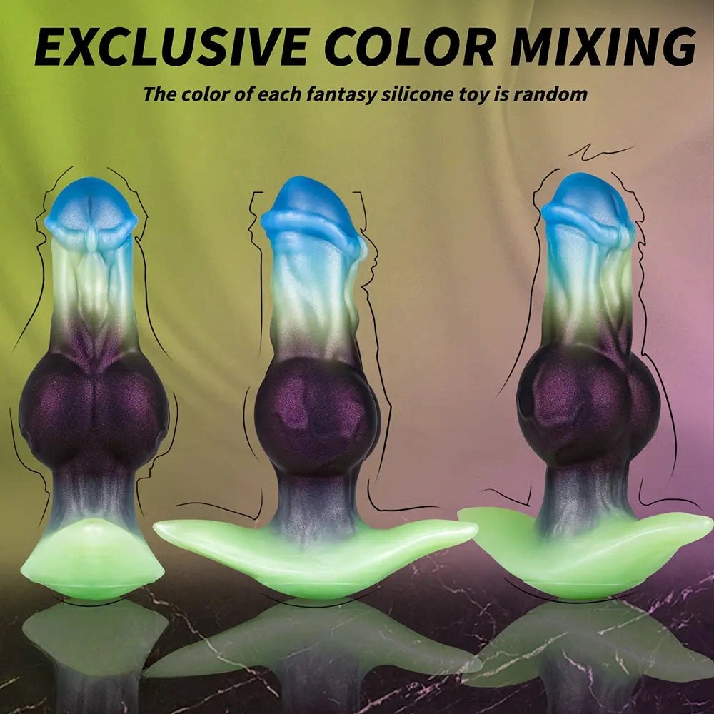 Horse Knot Animal Dildo 6.29 in - Silicone Knot Animal Dildo