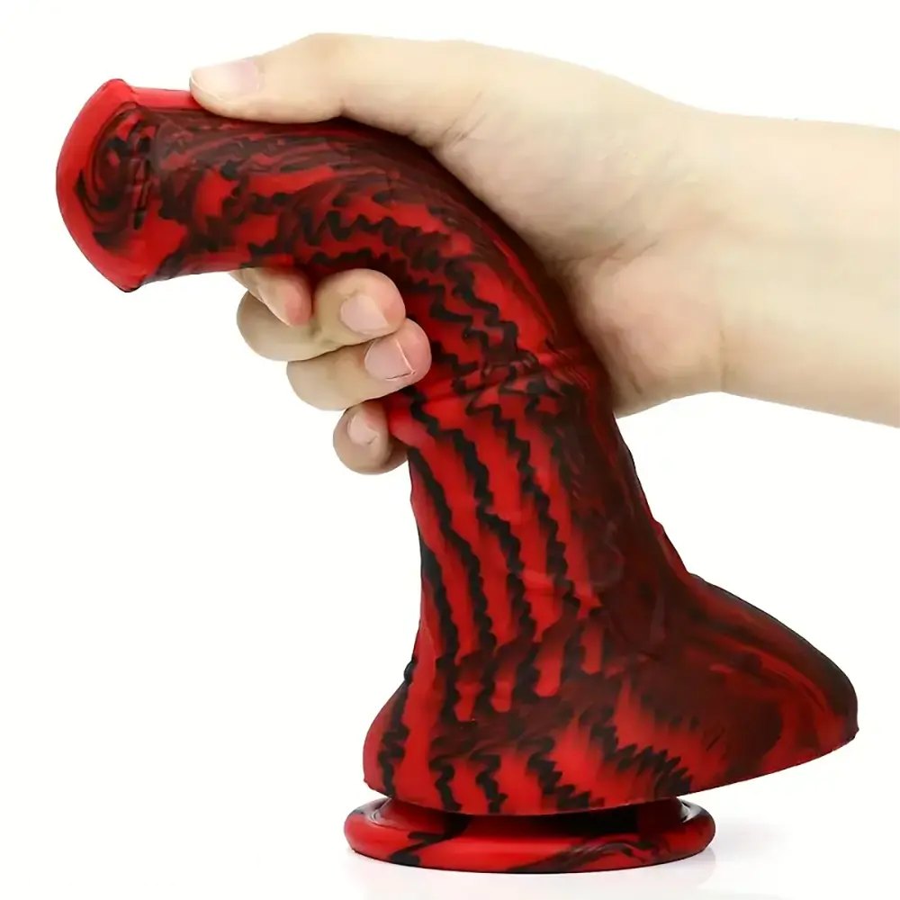 Horse Knot Silicone Dildo 8.54 In - Animal Play Dildo
