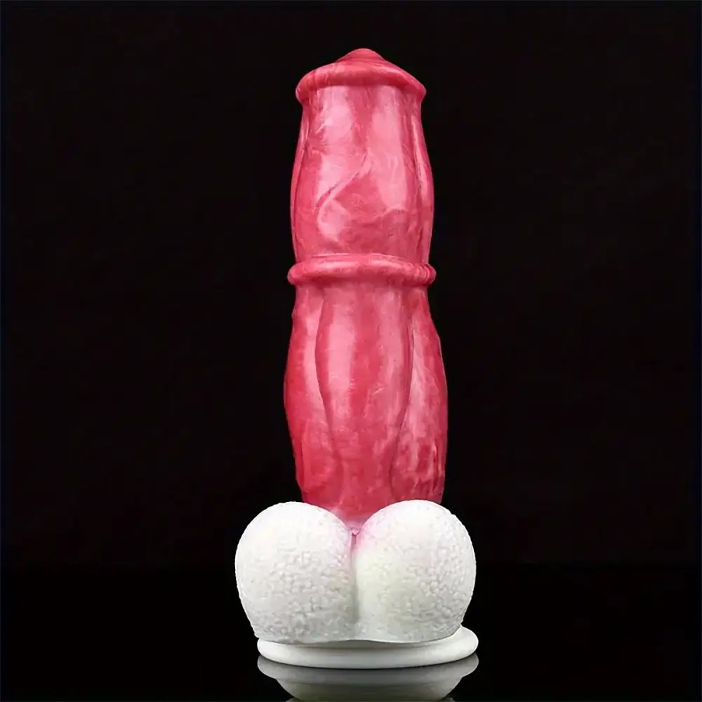 Horse Dildo 8.3 in - Knotted Animal Silicone Dildo