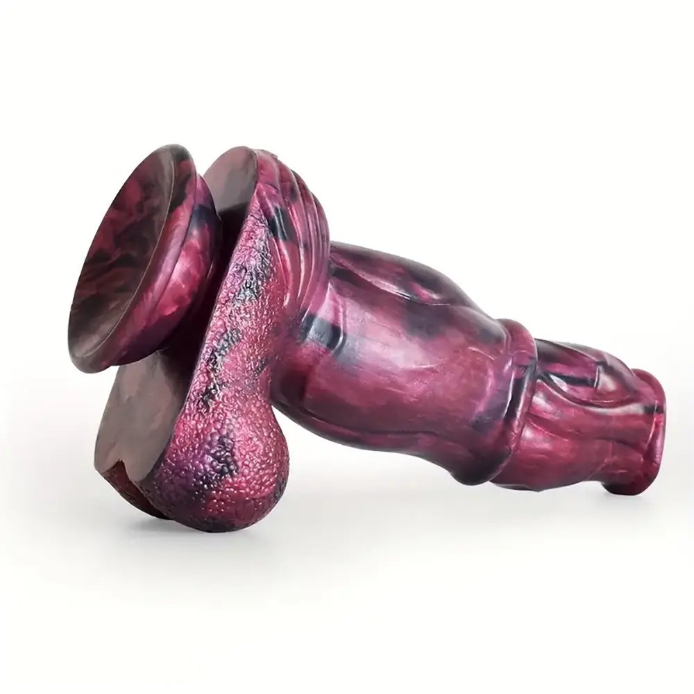 Horse Dildo 8.3 in - Knotted Animal Silicone Dildo