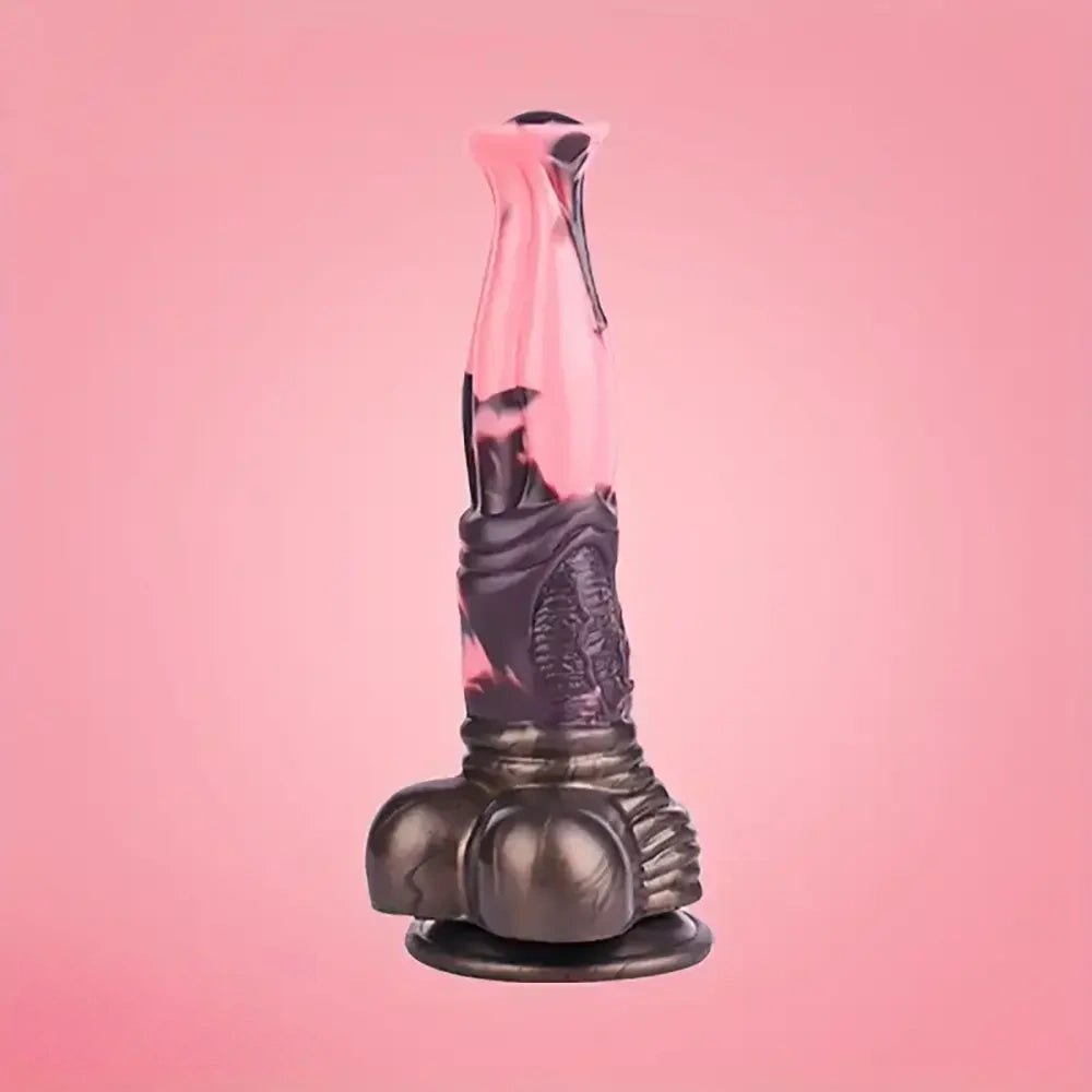 Horse Style Fantasy Dildo 4 Sizes - Silicone Animal-Style Dildo