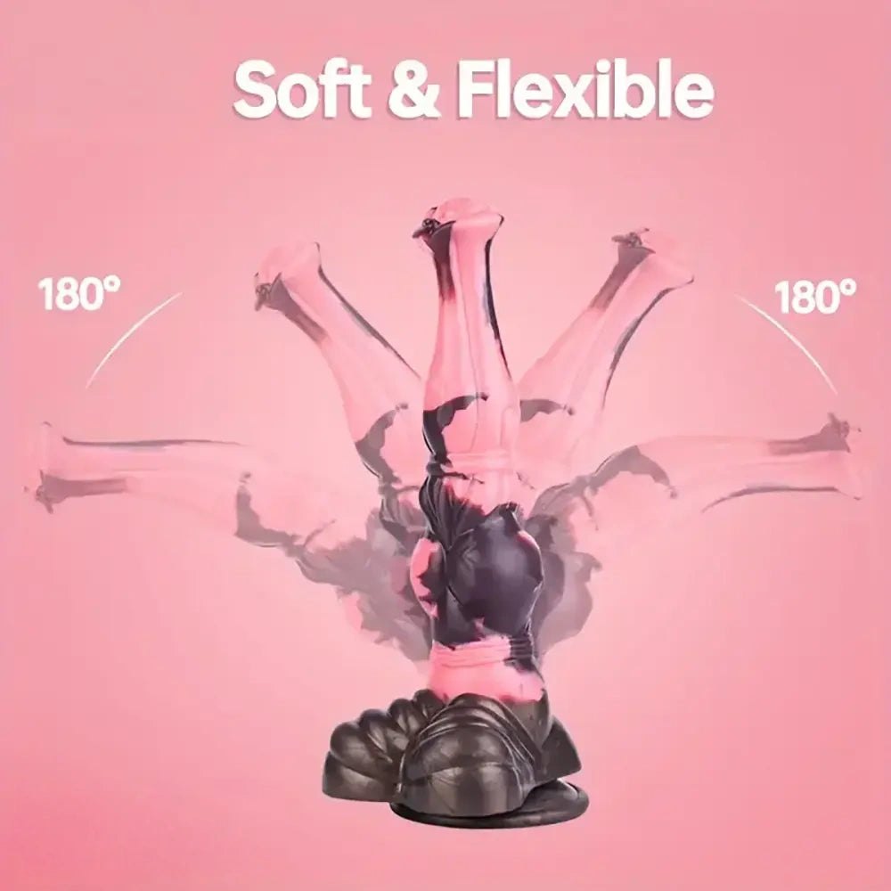 Horse Style Fantasy Dildo 4 Sizes - Silicone Animal-Style Dildo