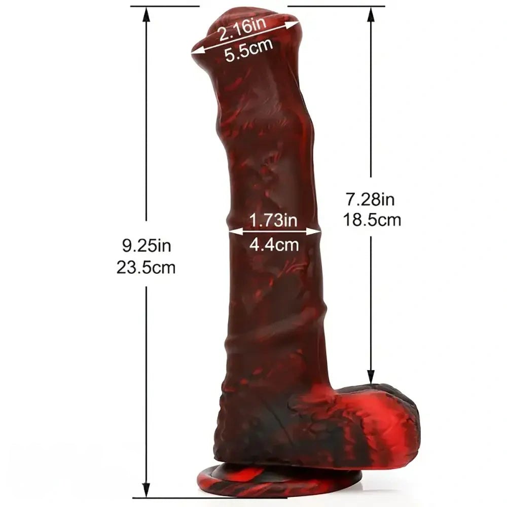 Horse Style Suction Cup Dildo 9.25 in - Realistic Horse Dildo