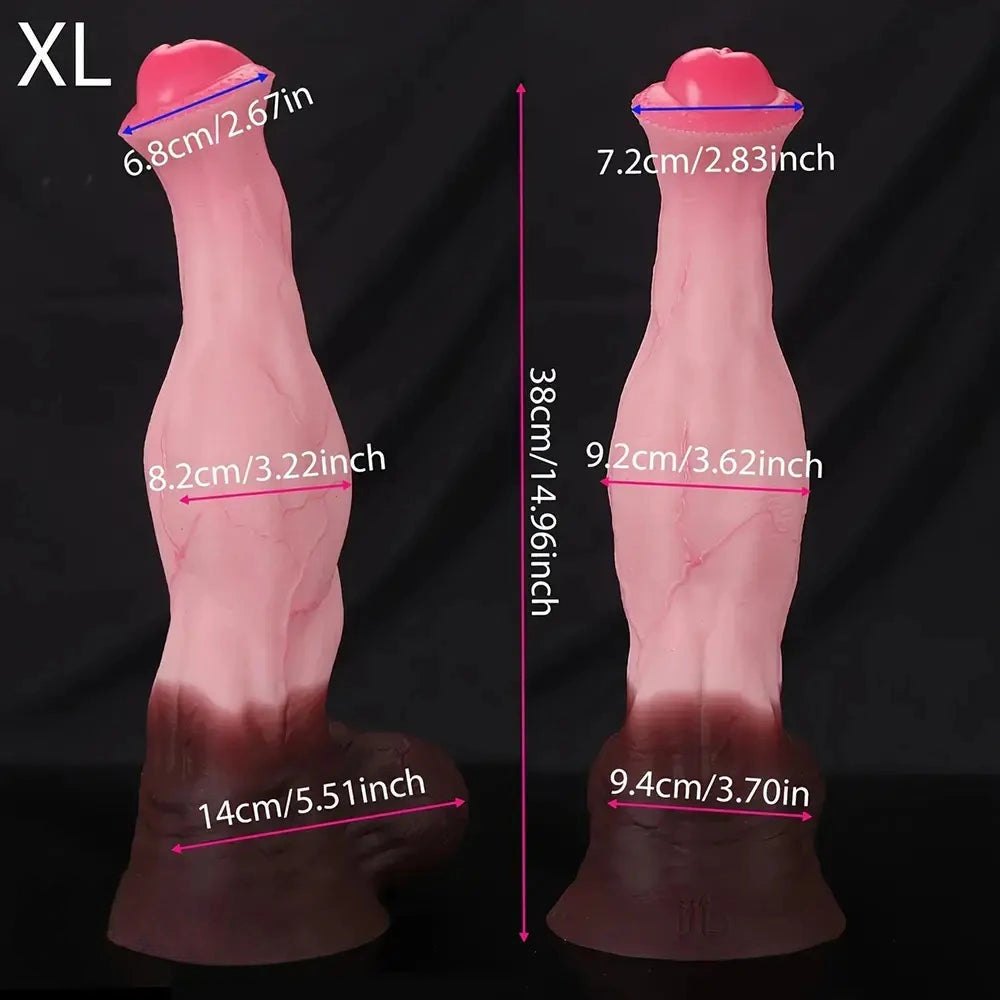 Huge Horse Knot Dildo - Knotted Horse Animal Dildo