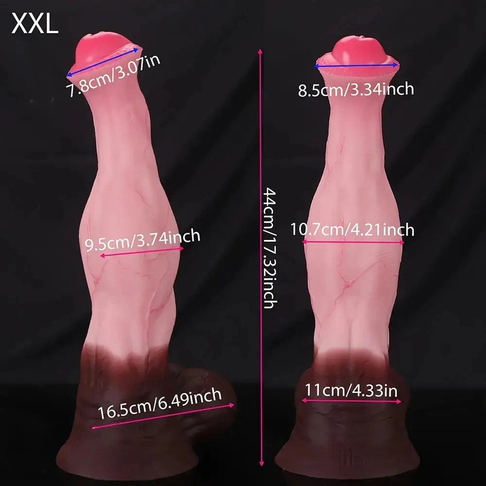 Huge Horse Knot Dildo - Knotted Horse Animal Dildo