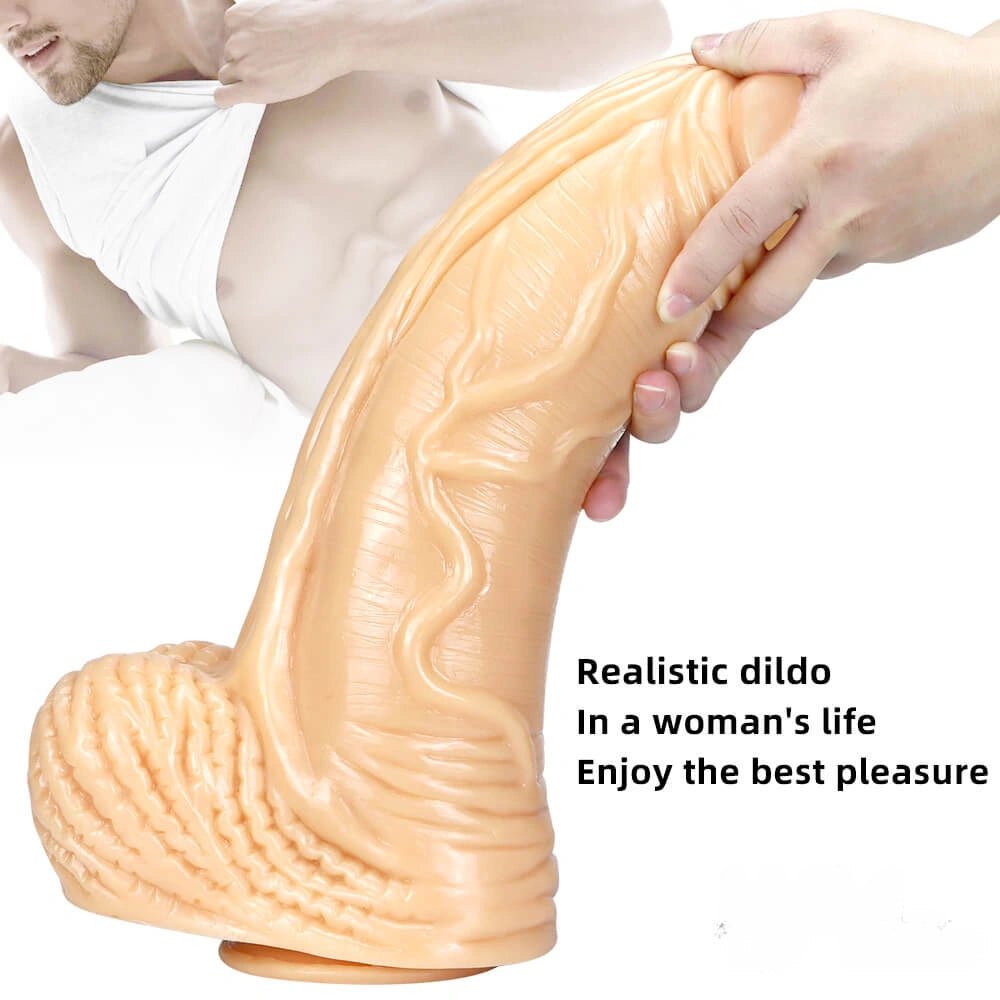 Huge Realistic PVC Dildo 15 in - Lifelike Realistic Dildo