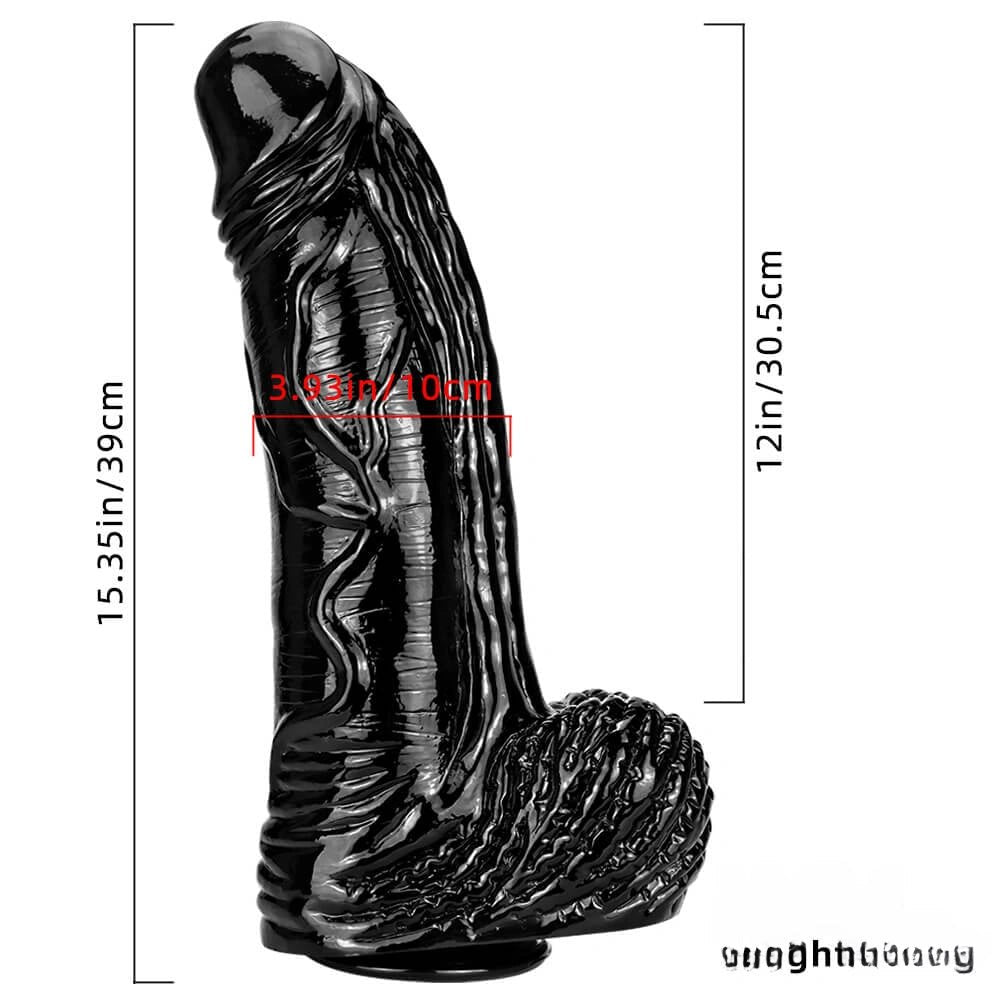 Huge Realistic PVC Dildo 15 in - Lifelike Realistic Dildo
