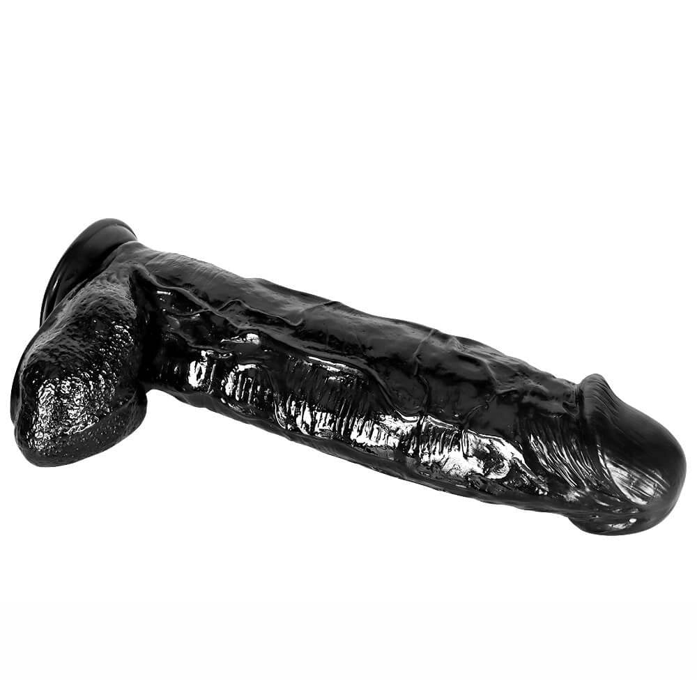 Huge Thick Black Realistic Dildo - Big Thick PVC Dildo