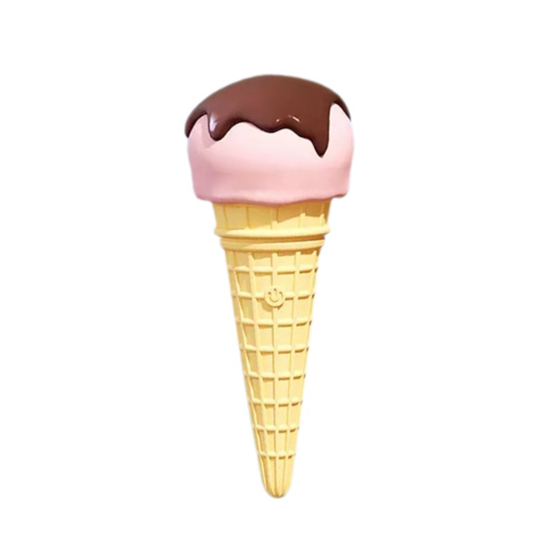 Ice Cream Dual-Ended Wand Vibrator - Silicone Wand Massager