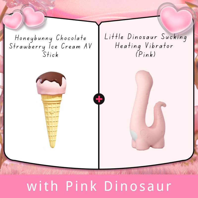 Ice Cream Dual-Ended Wand Vibrator - Silicone Wand Massager