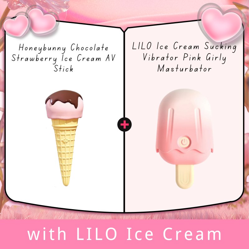 Ice Cream Dual-Ended Wand Vibrator - Silicone Wand Massager