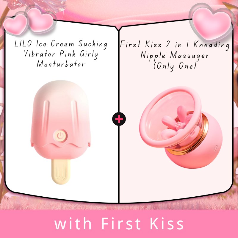 Ice Cream Shaped Vibrator - Pink Girly Clit Stimulator