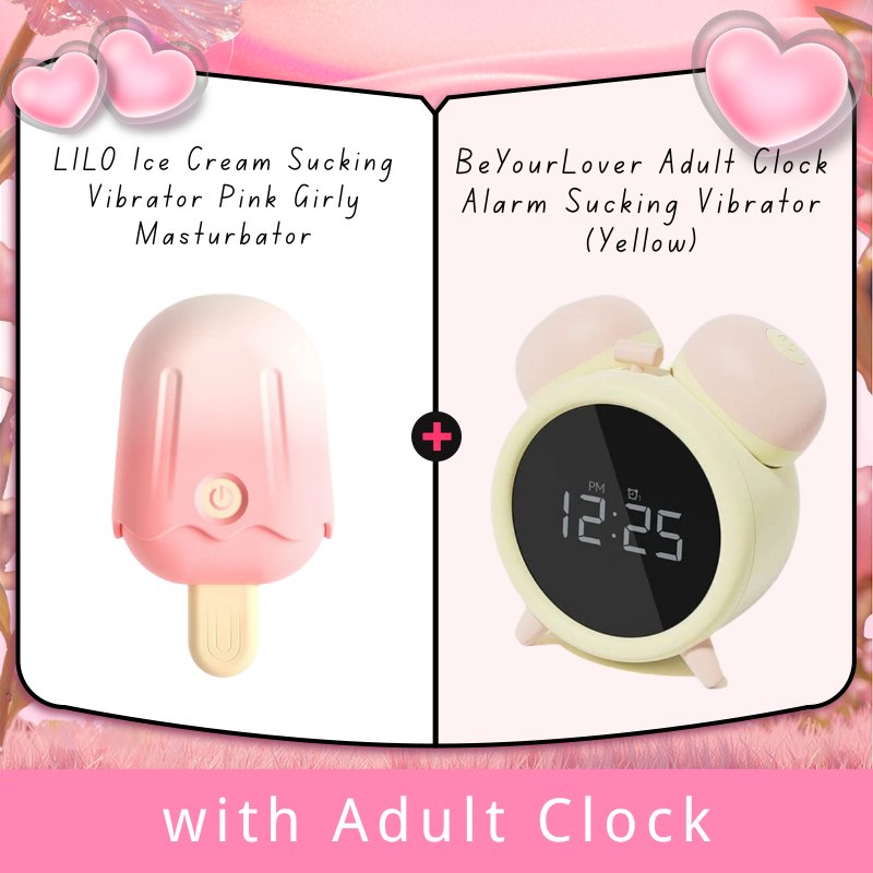 Ice Cream Shaped Vibrator - Pink Girly Clit Stimulator