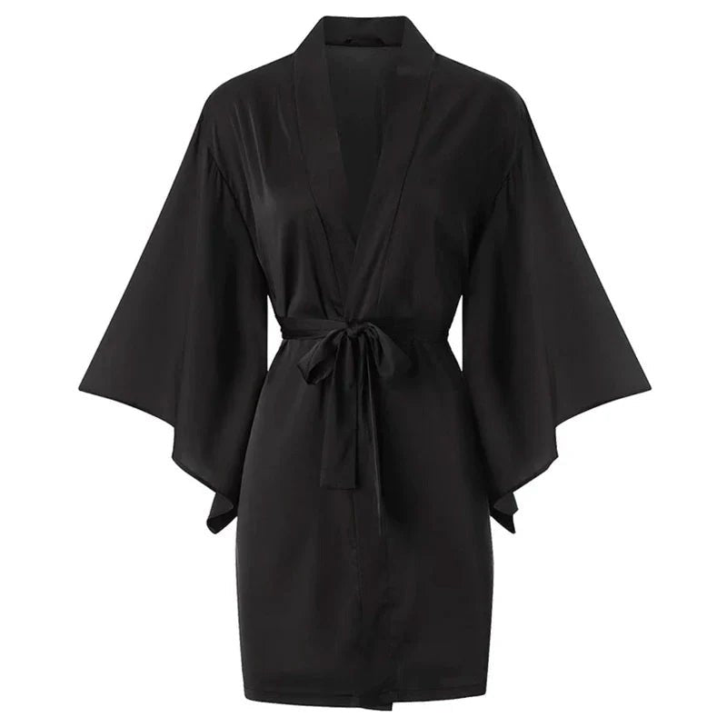 Ice Silk Nightgown Set - Sexy Sleepwear for Women
