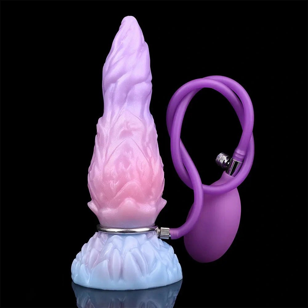 Inflatable Alien Fantasy Dildo 8.14in - Inflatable Fantasy Dildo