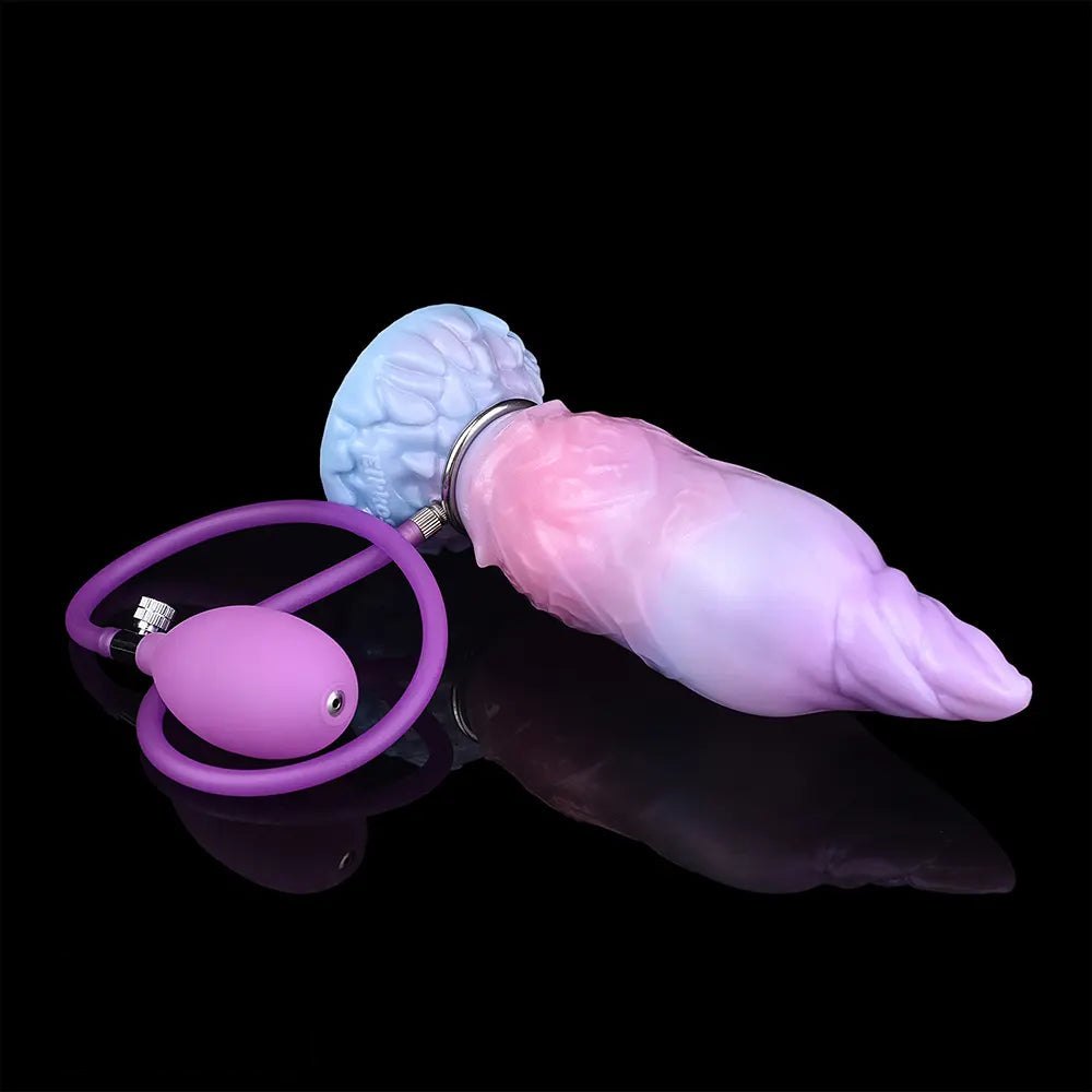 Inflatable Alien Fantasy Dildo 8.14in - Inflatable Fantasy Dildo