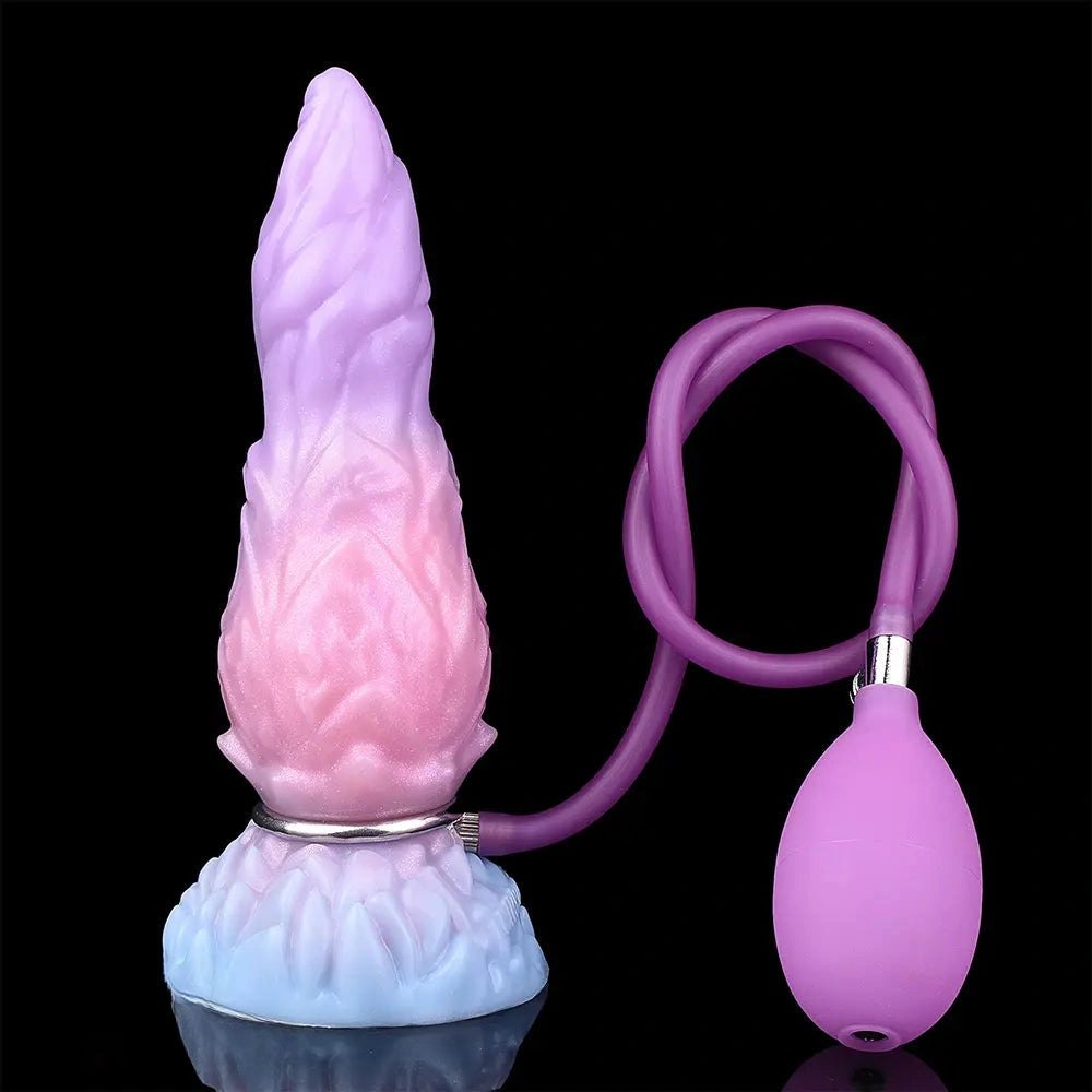 Inflatable Alien Fantasy Dildo 8.14in - Inflatable Fantasy Dildo
