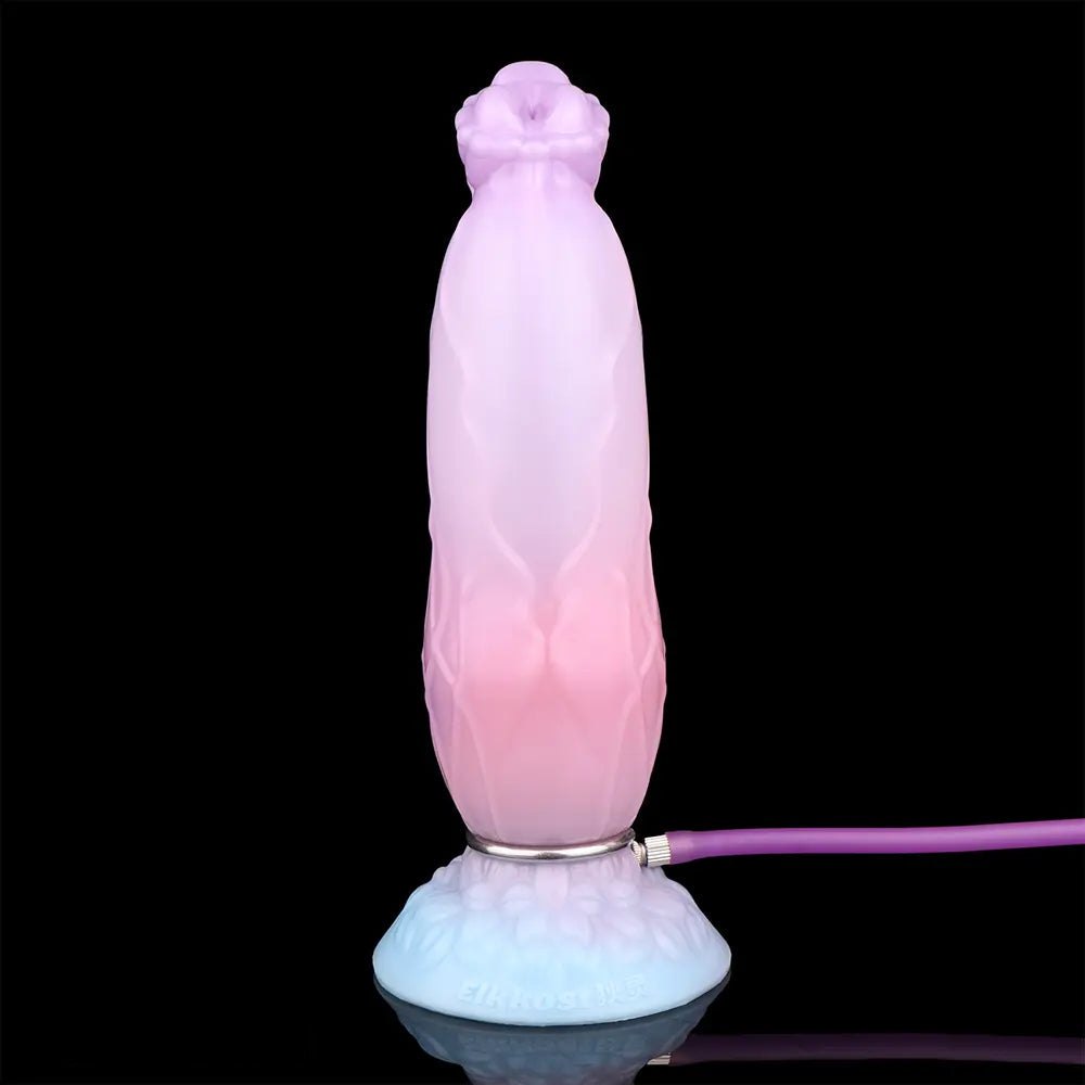 Inflatable Fantasy Dildo 8 in - Ribbed Fantasy Dildo