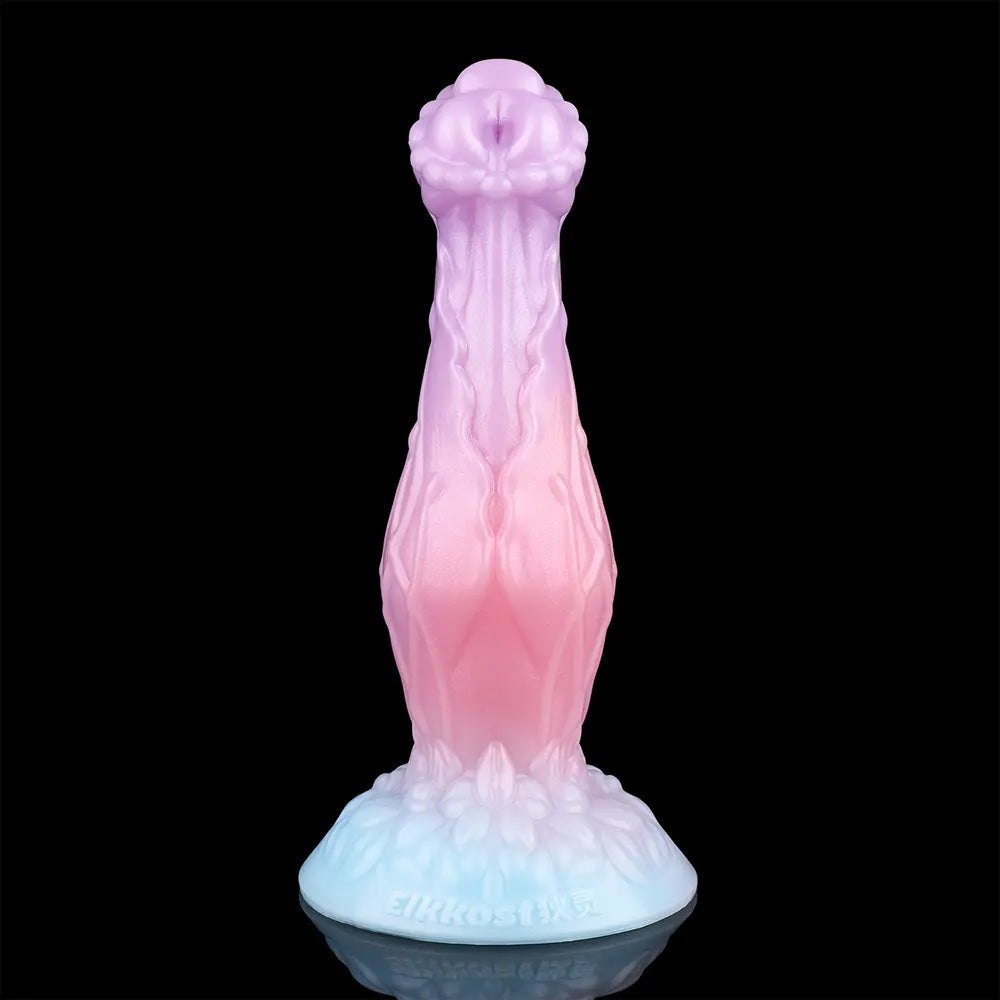 Inflatable Fantasy Dildo 8 in - Ribbed Fantasy Dildo